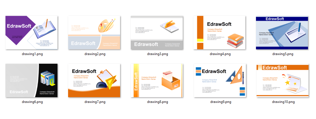 Business Card Templates about education