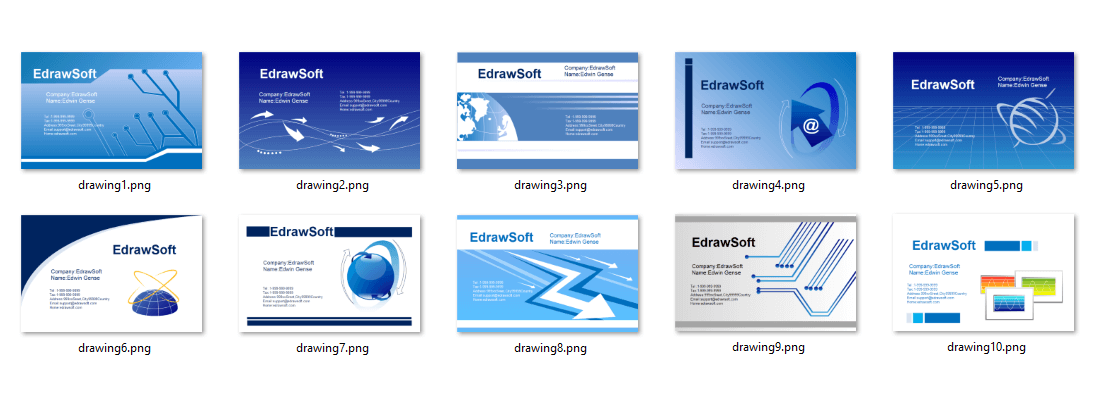 Business Card Templates about Science