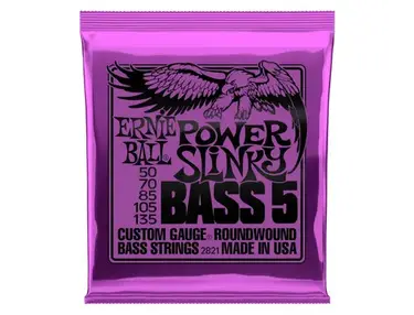 Ernie Ball Power Slinky 5-String Bass Strings (50-135)