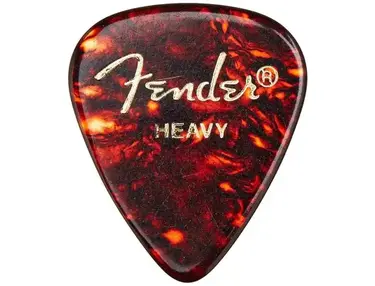 Fender 351 Heavy Celluloid Picks - Tortoiseshell