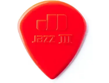 Dunlop Jazz III Standard Nylon 1.38mm Guitar Picks - Red