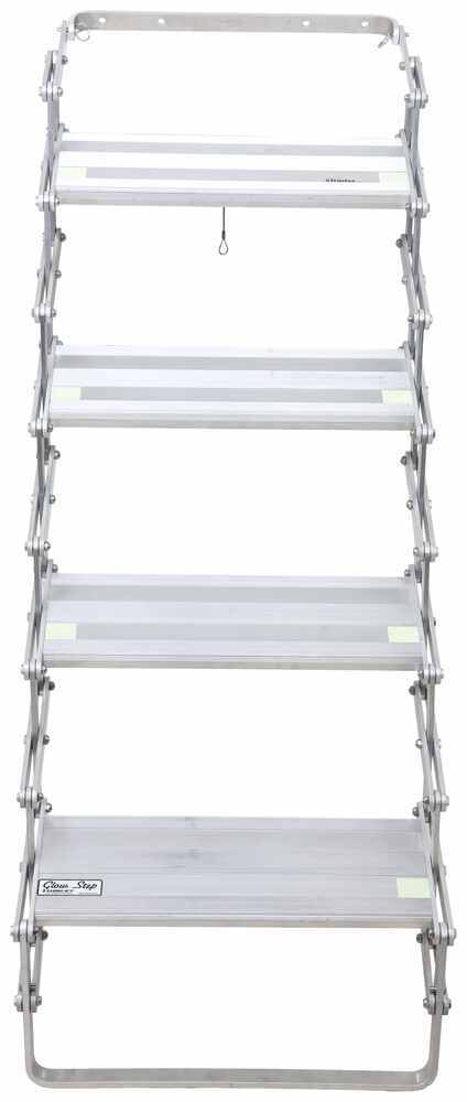 TorkLift GlowStep Camper Scissor Steps - 4 Steps - Aluminum - 18