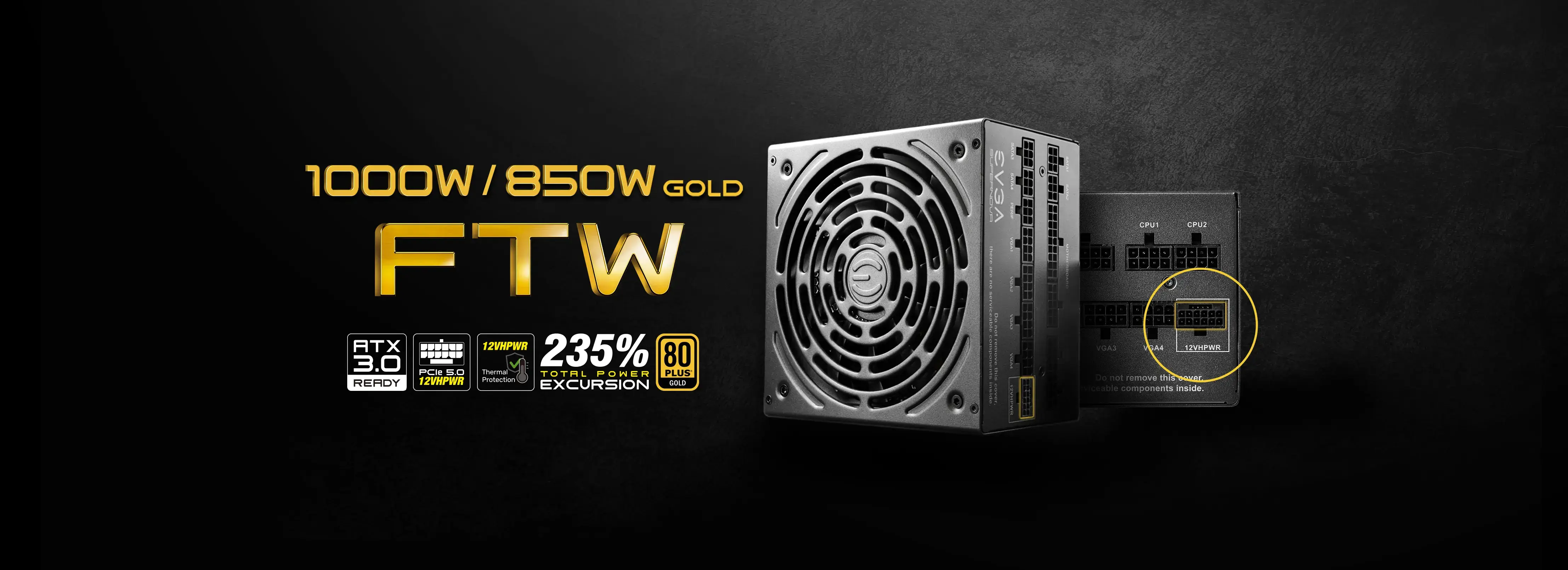 EVGA SuperNOVA 1000W/850W Gold FTW Series