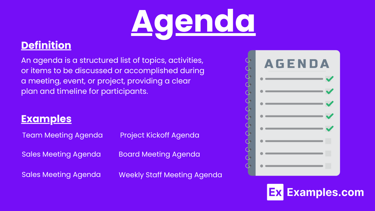 Agenda