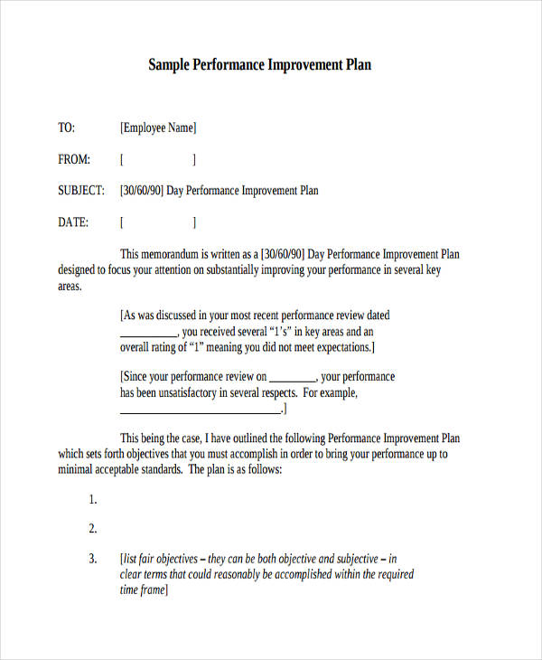 Employee Performance Improvement