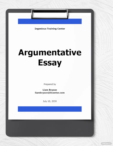 Argumentative Essay Writing1