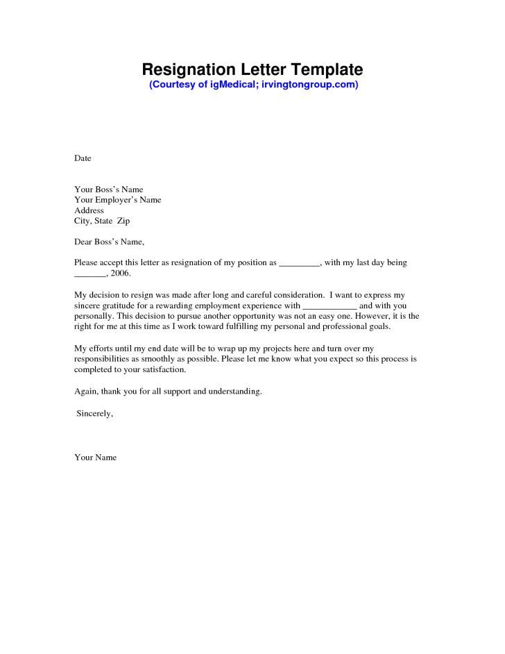 Resignation Letter - 5+ Examples, Format, PDF