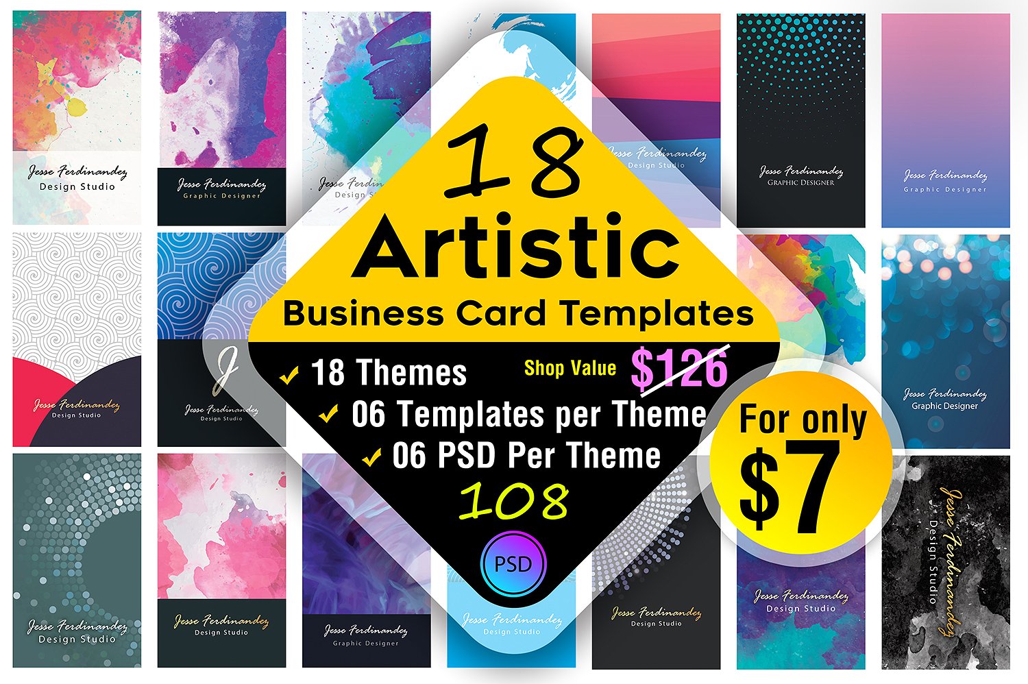 18 Artistic Business Card Bundle Example