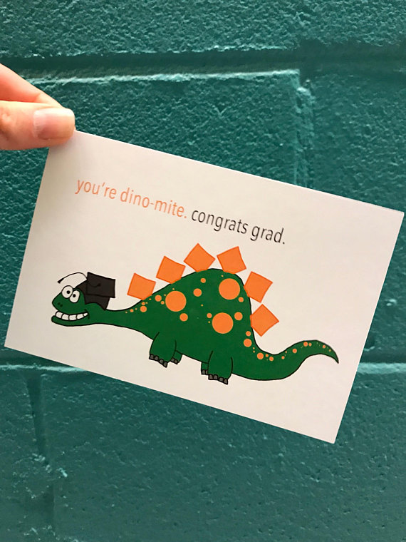 Handmade Graduation Postcard Example