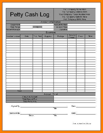 What Is A Petty Cash Form - Printable Templates