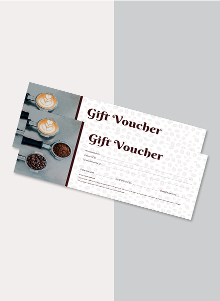 Cafe Voucher Design