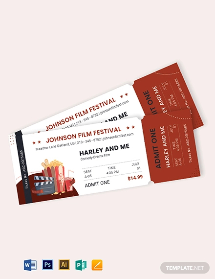 Cinema Ticket Template