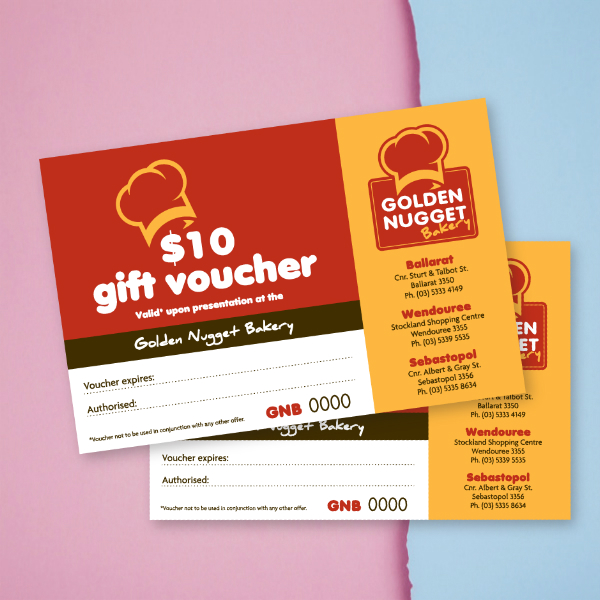 Golden Nugget Bakery Gift Voucher