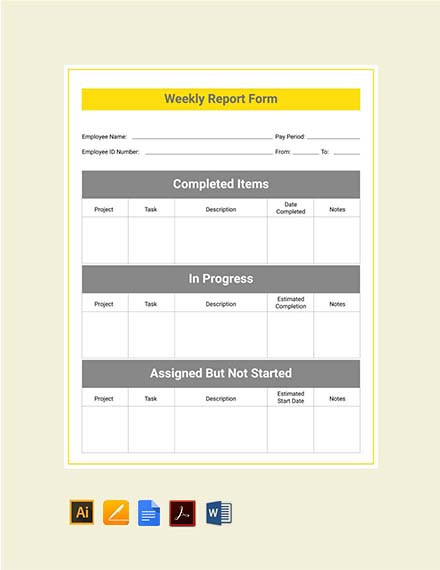 Weekly Report Template