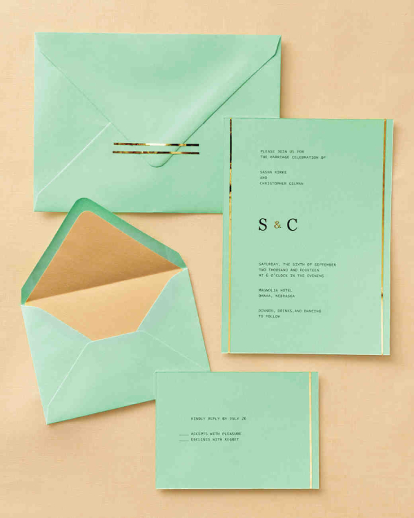 Pastel Wedding Invitation Card