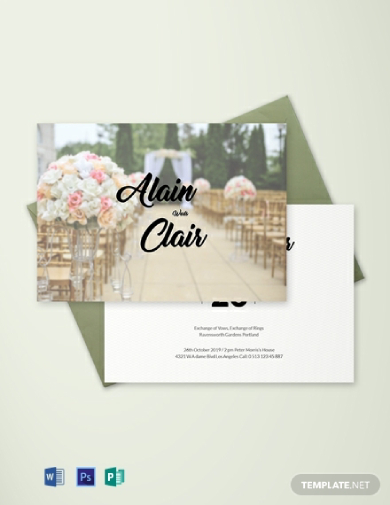 Stylish Wedding Invitation Card