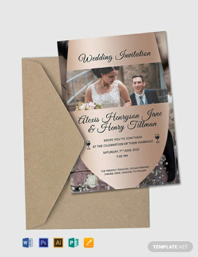 Winery Wedding Invitation Card