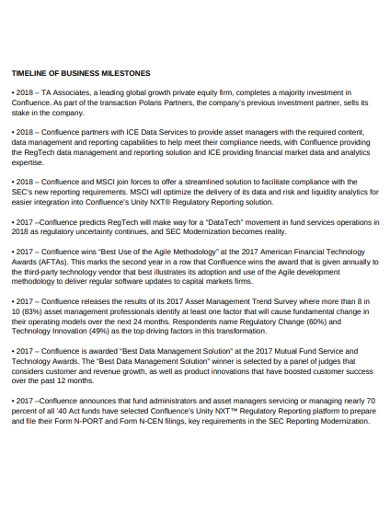 Business Timeline Example