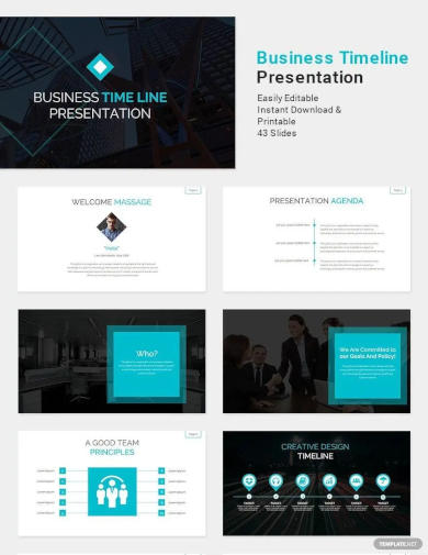 Business Timeline Presentation Template