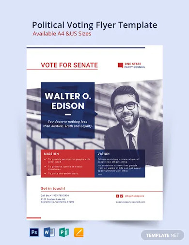 Political Voting Flyer Template