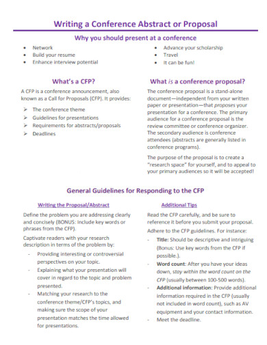 Conference Abstract Proposal