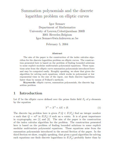 Summation Polynomials