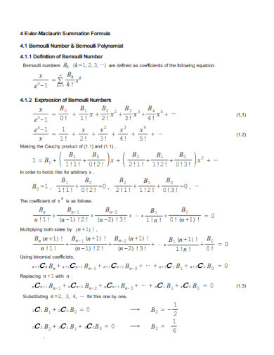 Summation Simple Formula