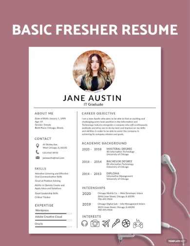 Basic Fresher Resume