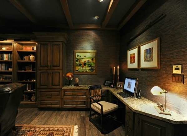 Moody man cave office