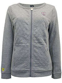 GREY-MARL Ferrari Zip Through Jacket - Size 12 to 14