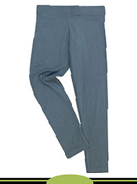 PALE-BLUE Older Girls Cotton Rich Leggings - Age 7/8Y to 10/11Y