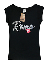 NKE BLACK Pure Cotton 'Roma' Short Sleeve T-Shirt - Size 8.10 to 16/18 (S to XL)