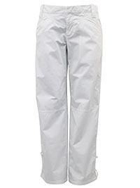 NKE WHITE Cotton Rich Drawstring Cuff Cargo Trousers - Size 6 to 12