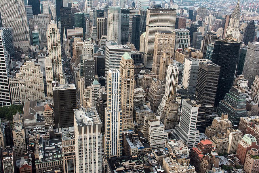 New York City View From Above Photograph By P Madia