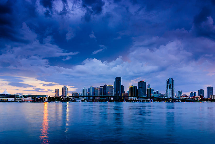 Downtown Miami at Twilight Photograph by David Arran | Pixels