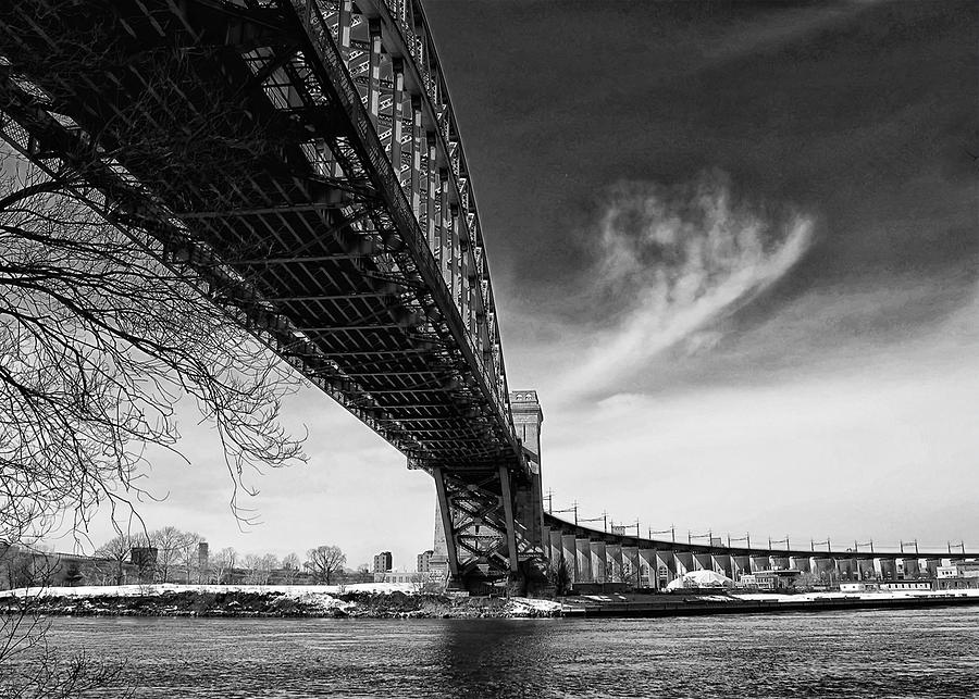 Hell Gate Bridge In Astoria Photograph by Barbara Budzinski