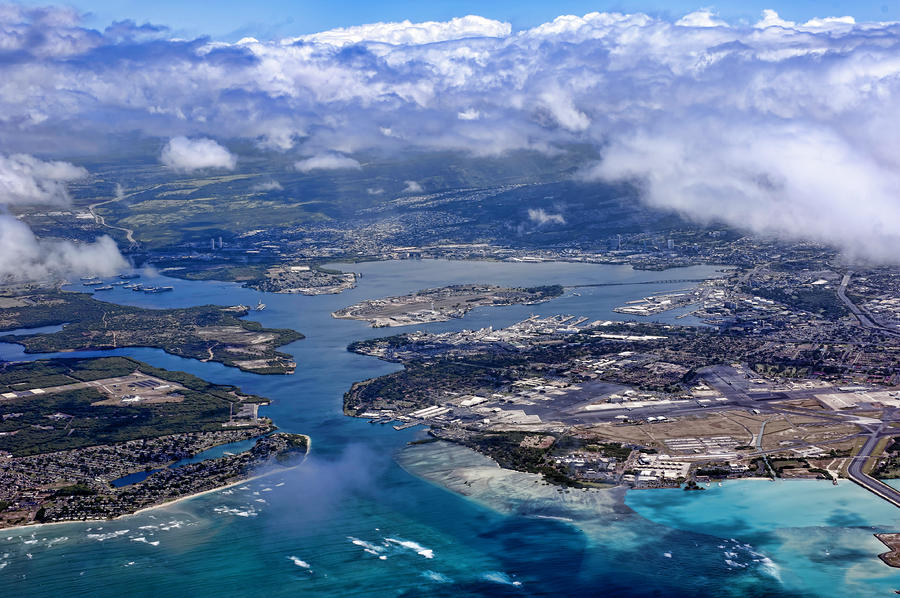 Pearl Harbor Aerial View by Dan McManus