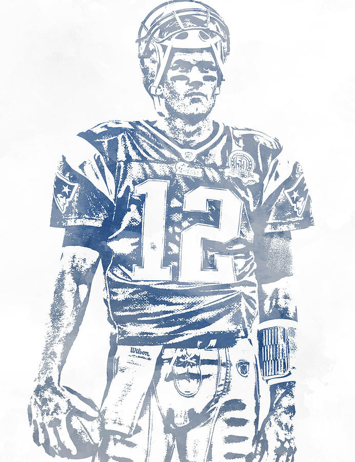 Tom Brady New England Patriots Water Color Pixel Art 7 Mixed Media By Joe Hamilton Welcome to the tom brady fanpage! tom brady new england patriots water color pixel art 7 by joe hamilton