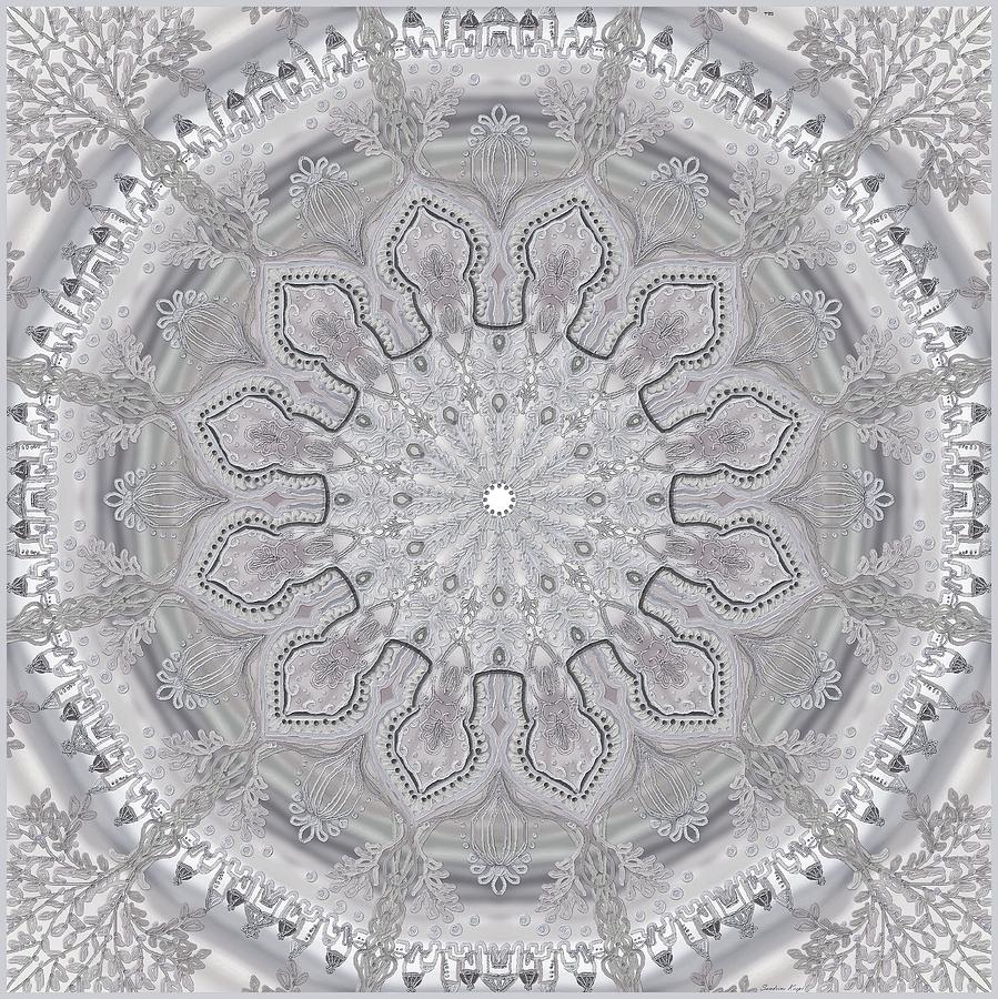 Mandala #133 Digital Art by Sandrine Kespi - Fine Art America