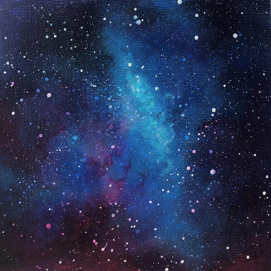 Galaxy Space And Stars Paintings