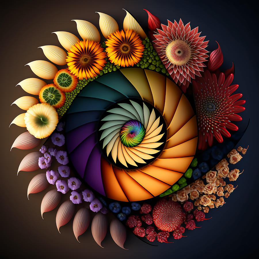 Fibonacci sequence or spiral illustrated in nature - gardenkool