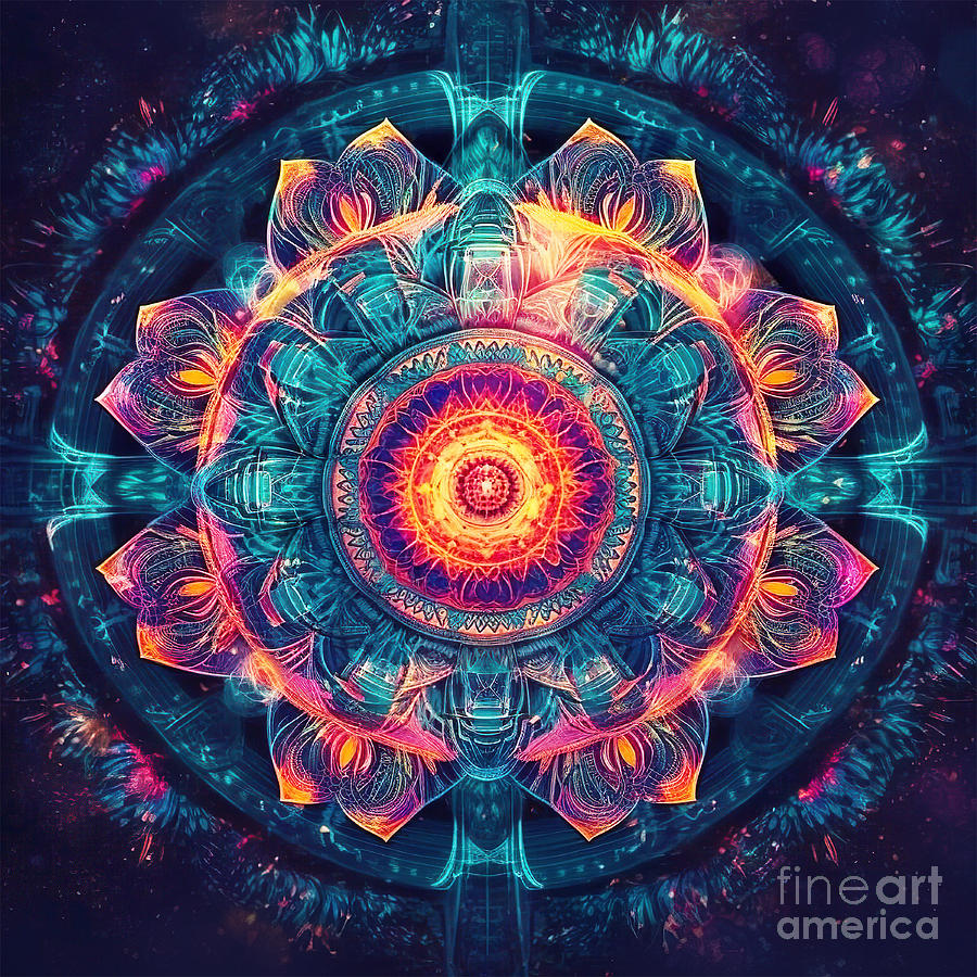 Psychedelic Mandala Digital Art by Mark Ashkenazi - Fine Art America