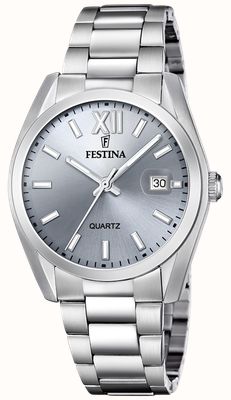 Festina Acero Clasico (40mm) Silver Dial / Stainless Steel Bracelet F20707/1