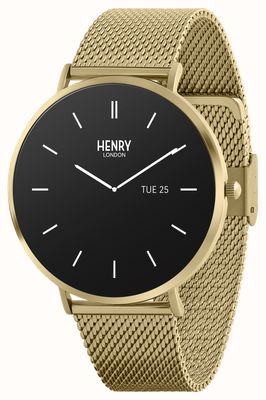 Henry London Smart AMOLED (43mm) Pale Hamilton-Gold Case / Pale Hamilton-Gold Mesh HLS65-0006