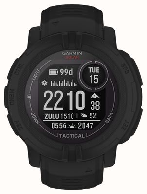 Garmin Instinct 2 Solar Tactical Edition Black Silicone Strap 010-02627-03