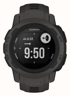 Garmin Instinct 2S Graphite Black Silicone Strap 010-02563-00