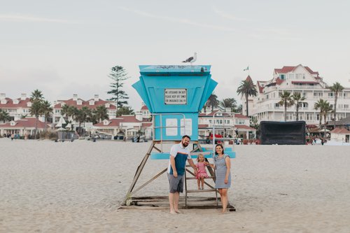 San Diego photoshoot at Coronado Island Beach