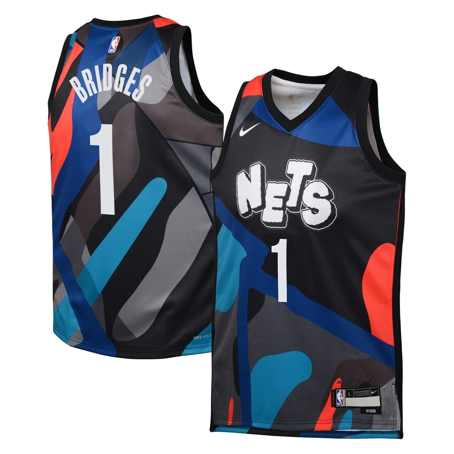 Brooklyn Nets Nike City Edition Swingman Jersey 23 - Black - Mikal ...