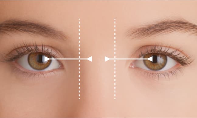 Dual PD, monocular pupillary distance