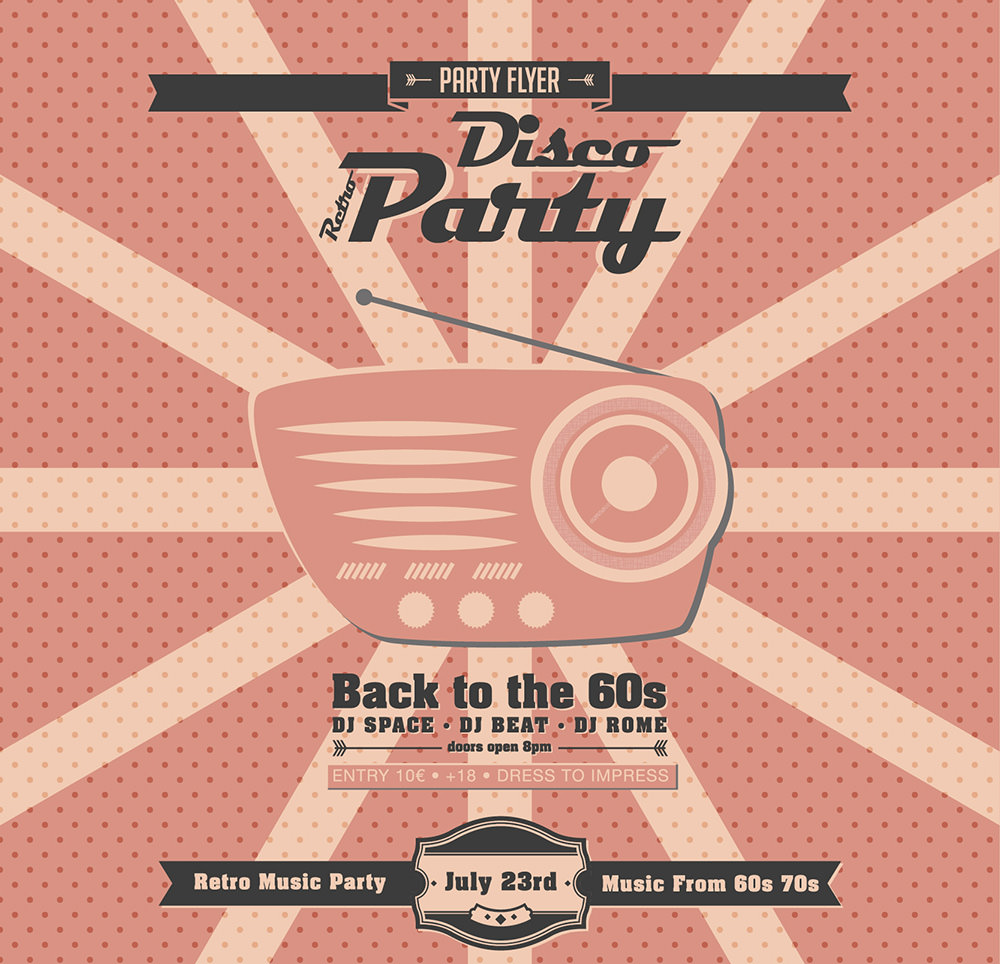 retro-party-invitations